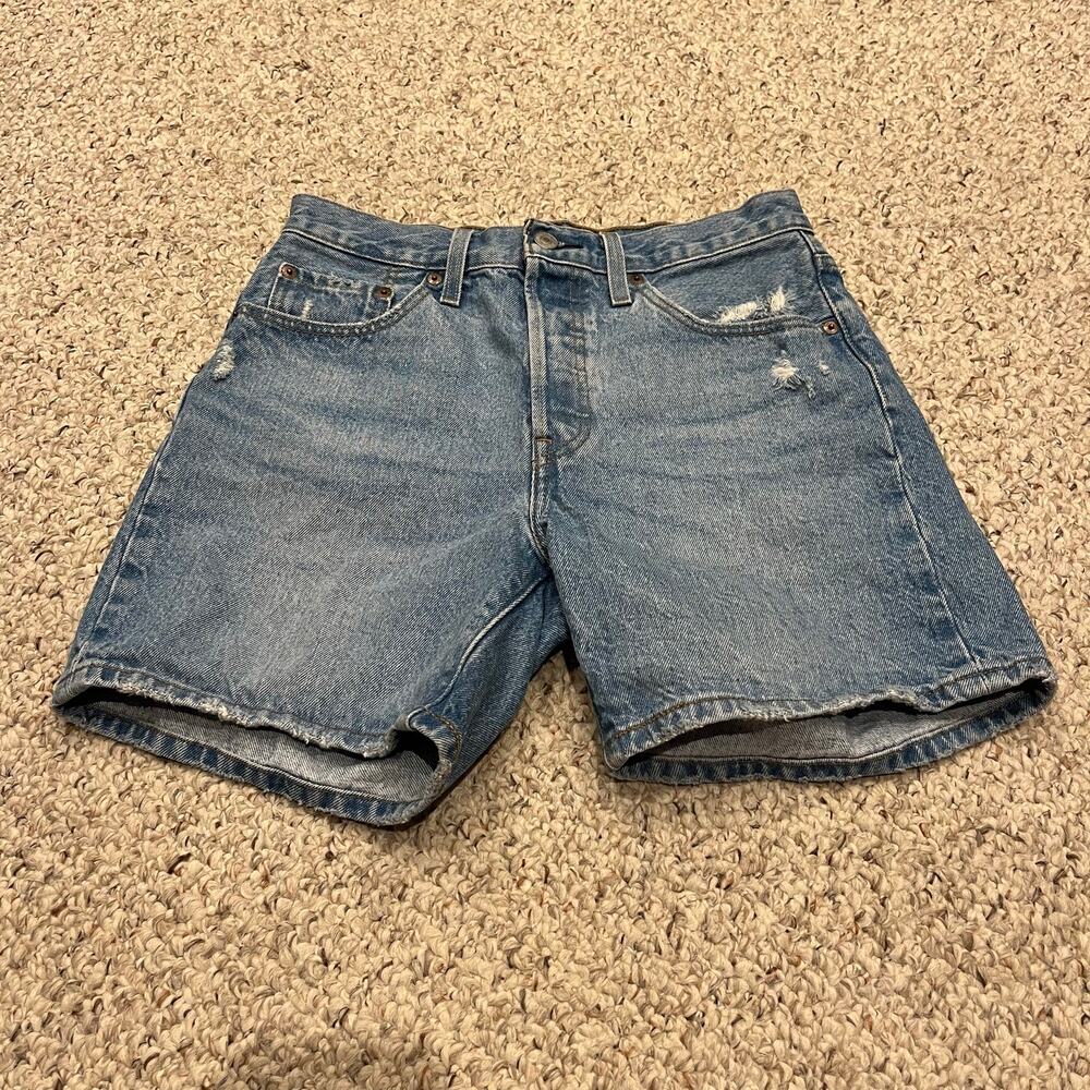 Levi's Light Blue Denim Jean Shorts
